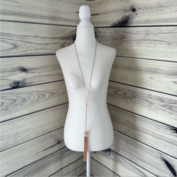 Express Long Knotted Necklace - Silver - Picture 2 of 2